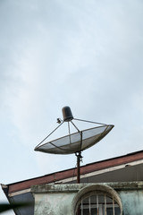 satellite on the roof