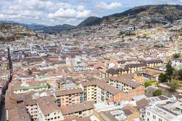 Naklejka premium Downtown of Quito, Ecuador