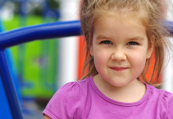 Fototapeta na wymiar girl on a playground