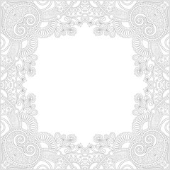 unique coloring book square page for adults