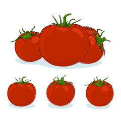 Three kinds red tomato