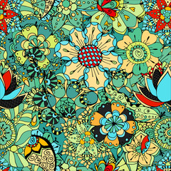 Fototapeta premium Seamless Floral Pattern