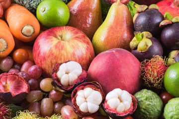 Group of fruits and vegetables
