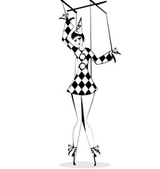 hand puppet Pierrette