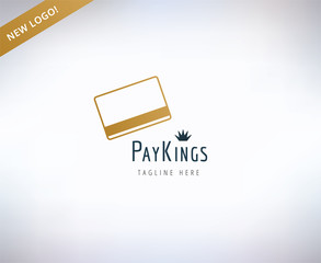 Bank finanse logo. Money, banking or broker and growth. Vector