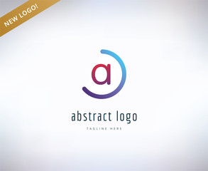 Abstract vector logo elements. Logotype template, arrows, shape