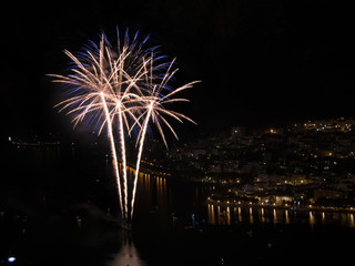 Fireworks on Lake Como