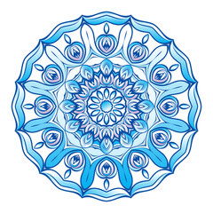 Blue snowflake