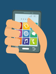 Smartphone applications design.