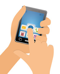 Smartphone applications design.