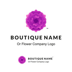 Beautiful Logo with Lilac Flower for Boutique or Beauty Salon or Flowers Company