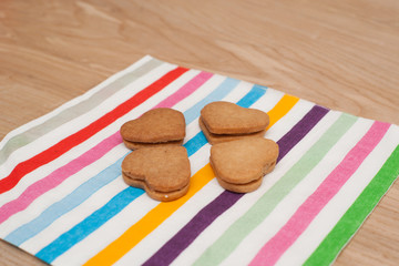 Biscuits on a table