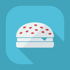 Flat modern design with shadow icons hamburger
