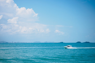 Fototapeta na wymiar Speed boat at Samed island, Thailand