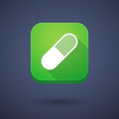App button with a pill