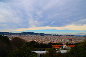 Fototapeta premium blick auf barcelona