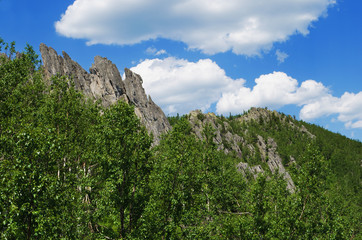 Fototapeta na wymiar The Ural mountains