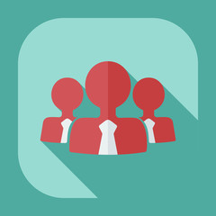 Flat modern design with shadow icons business icon
