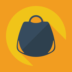 Flat modern design with shadow icon women's handbag
