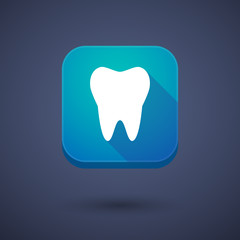 App button with a tooth