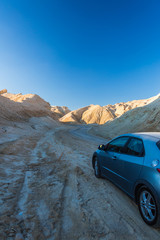 car goes desert of the Negev