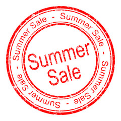 summer sale rubber stamp