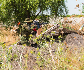 soldiers on maneuvers