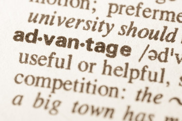 Dictionary definition of word advantage