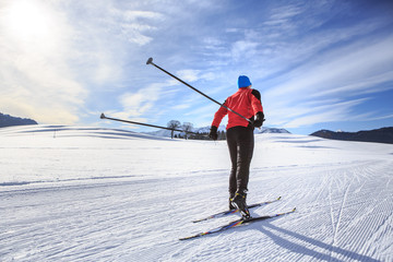 cross-country skiing