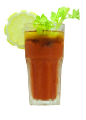 Cocktail Bloody Mary isolated