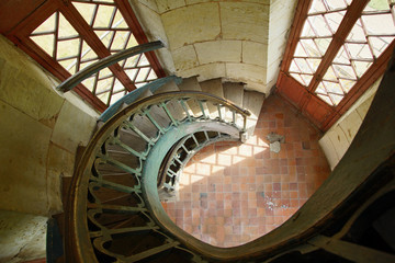 Escalier de la pagode de Chanteloup