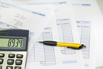 Business sale order document