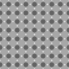 Dark gray ornament with white pointy squares shapes