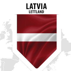 Fahne Flagge Flag Latvia - Lettland