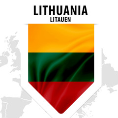 Fahne Flagge Flag Lithuania - Litauen