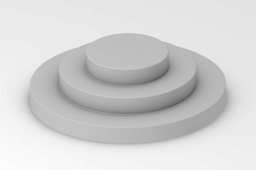 Empty podium isolated