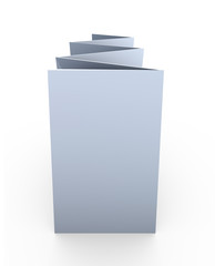 Blank triple leaflet template