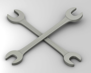 crossed wrench