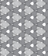 Ribbons forming triangles pattern