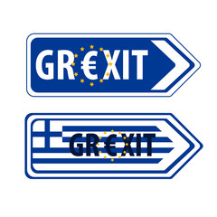 Grexit Griechenland Pleite - Vektor