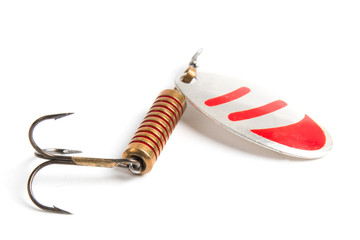 fishing  spinning lure isolated on white background