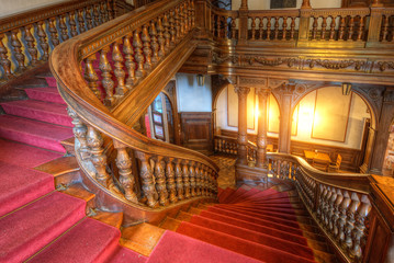 Stare drewniane schody