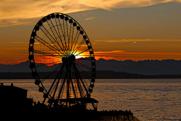 Sunset Ferris Wheel