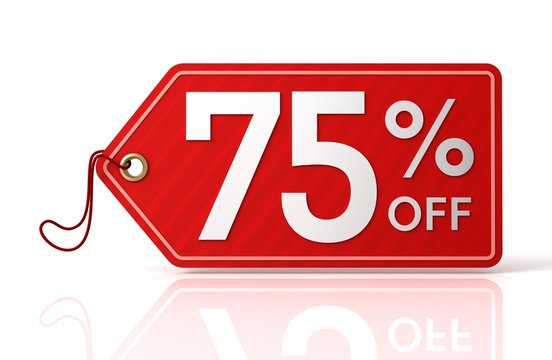 Seventy Five Percent Off Sale