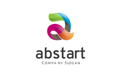 Abstart Letter A Logo Creative Colorful Alphabet A Vector template