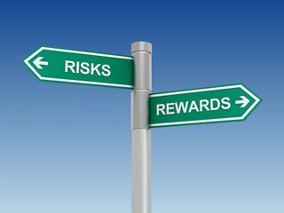 risks rewards sign