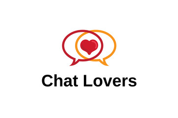 Chat Lover Logo template