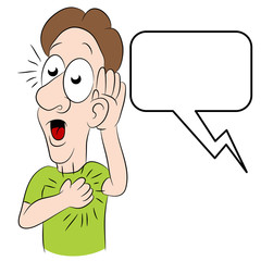 Man Hearing Shocking News