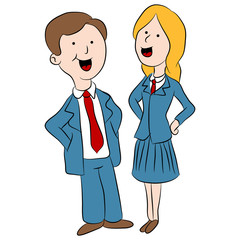 Students Wearing School Uniform