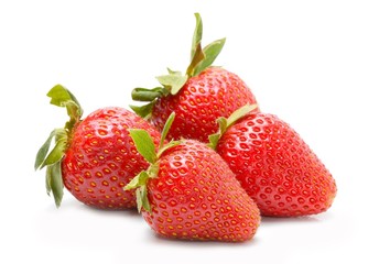 strawberry on white background